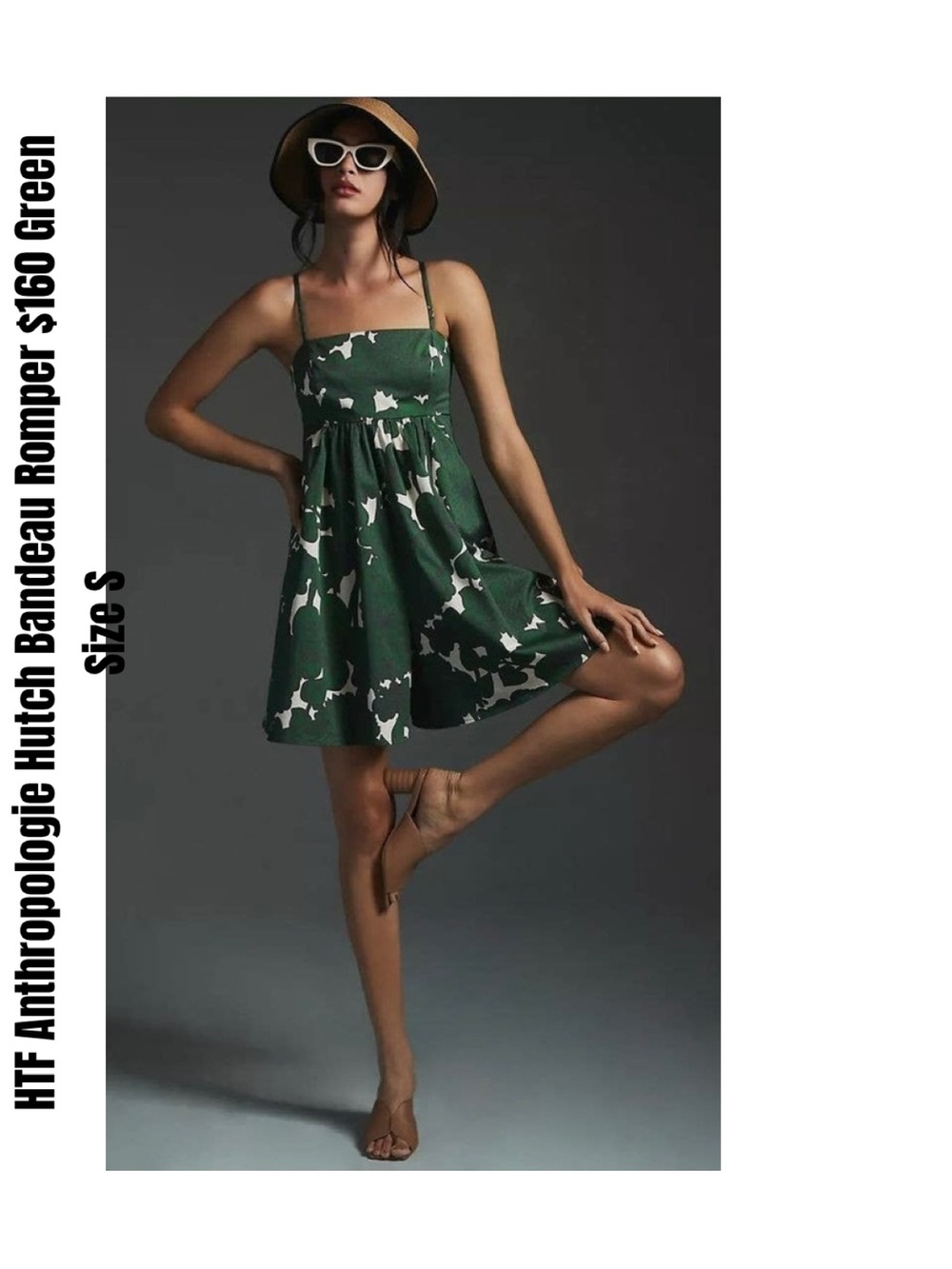 HTF Anthropologie Hutch Bandeau Romper $160 Green Size S